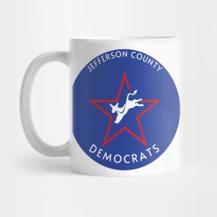 Blue Jefferson County Democrats Logo Mug